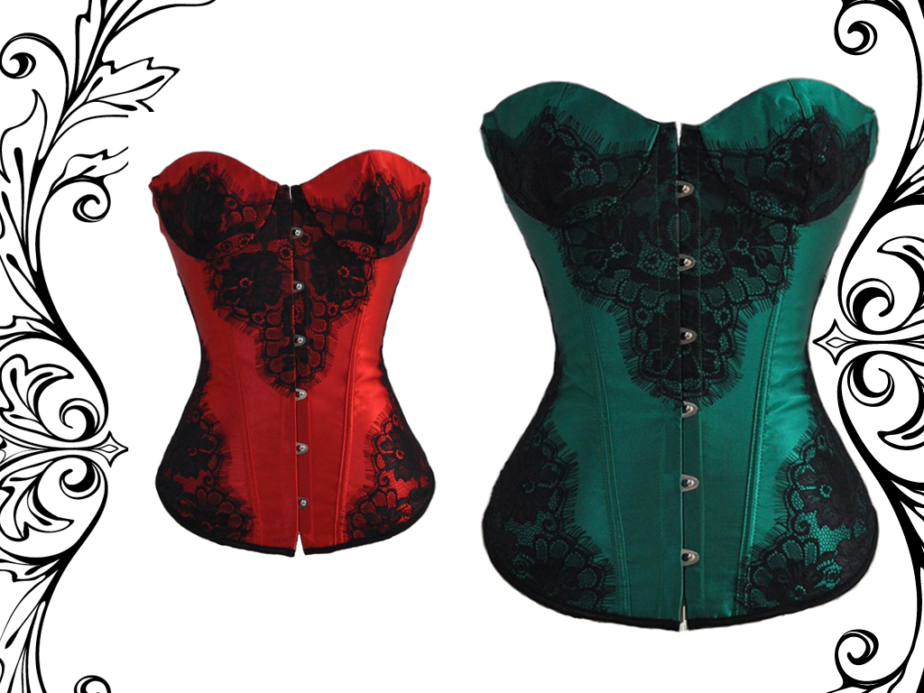 コルセット・ゴシック・ビクトリアン　Sexy lace up back Corset Bustier