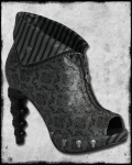 Too Fast◆ヒールがスカル！THICK HEADED BOOT - DAMASK