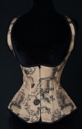 スチームパンク・オープンバストコルセット・地図柄