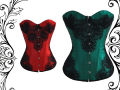 コルセット・ゴシック・ビクトリアン　Sexy lace up back Corset Bustier