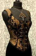 ベルサイユ　コルセット☆中世貴族漂うゴージャスなゴシックコルセット・one cloar