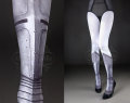 プリントタイツ☆甲冑タイツ☩戦士の女王Warrior Princess　Tights☆white full