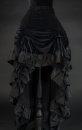 Black Velvet Layer Bustle Skirt☆ゴシックビクトリアンバッスルスカート・ Sサイズ