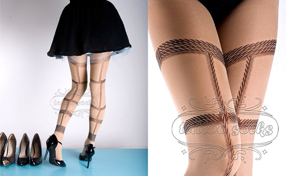 プリントタイツ☆緊縛プリントタイツ☆SM★Tights
