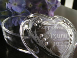 ハートのジュエリーケース・パール