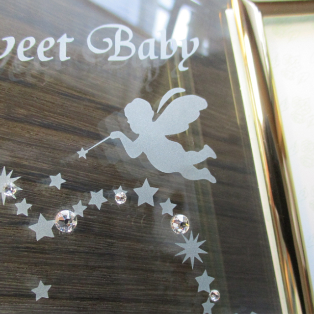 双子用・2人用ベビーフォトフレーム【トゥインクルスター