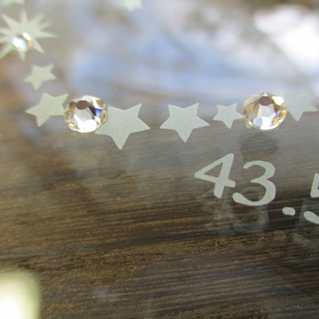 双子用・2人用ベビーフォトフレーム【トゥインクルスター】【ガラスの