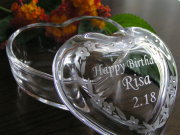 ハートのジュエリーケース・クリスタル