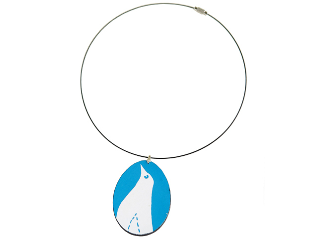 鳥　ペンダント　ターコイズ