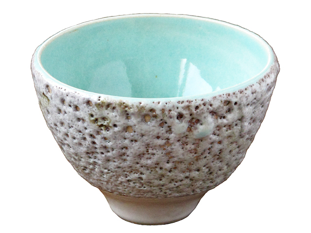 ティーボウル 溶岩釉 イギリス 紅茶 ハンドメイド 陶器 父の日