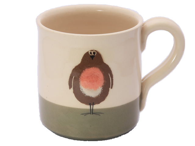 ロビン マグカップ イギリス 鳥 ハンドメイド 陶器 誕生日 母の日 結婚