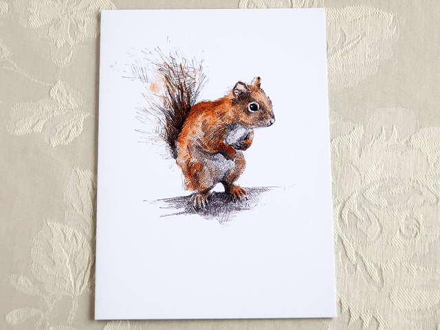 赤りす　カード