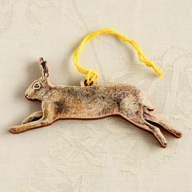 うさぎ　木製メッセージカード