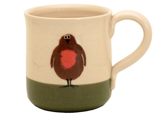 ロビン マグカップ イギリス 鳥 ハンドメイド 陶器 誕生日 母の日 結婚祝い プレゼント