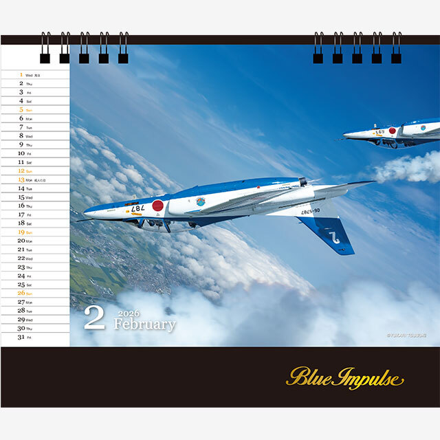 ブルーインパルス グッズ】ブルーインパルス 卓上カレンダー 2026
