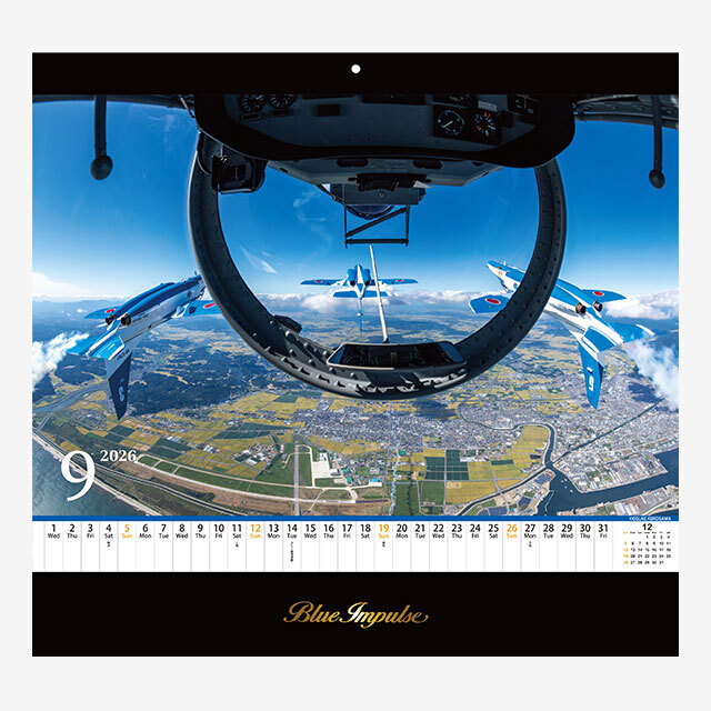 ブルーインパルス グッズ】ブルーインパルス 壁掛けカレンダー 2026