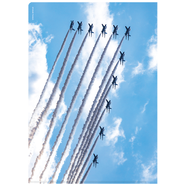 ブルーインパルス クリアファイル 2枚セット（粒木友香里氏撮影）