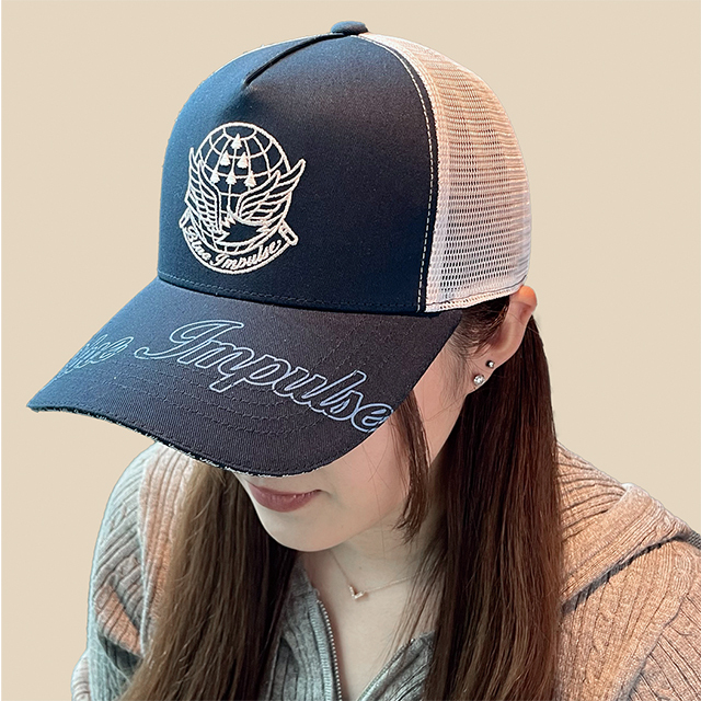 ブルーインパルス グッズ】ブルーインパルスキャップ メッシュ刺繍