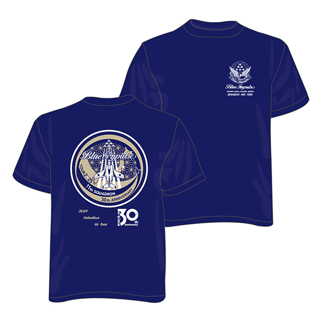 【ブルーインパルス グッズ】2025年ツアーマーク ブルーインパルス　Ｔシャツ (Ｓ～XXL)