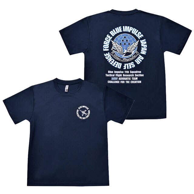 【航空自衛隊 グッズ】ASD-071 航空自衛隊 Ｔシャツ  ブルーインパルス [エンブレム]  (S～XXL)
