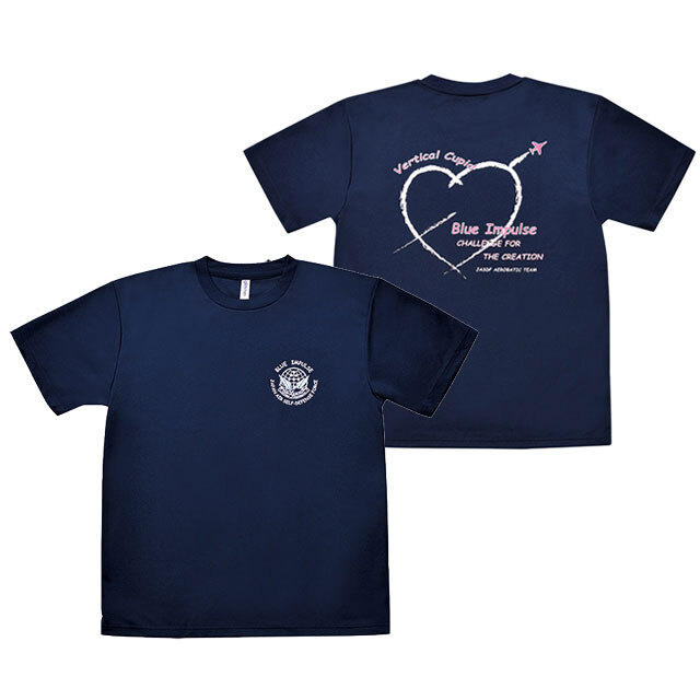 【航空自衛隊 グッズ】ASD-077 航空自衛隊 Ｔシャツ ブルーインパルス [ハート]  (S～XXL)