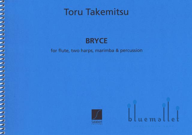 Takemitsu , Toru - Bryce pour Flute, Deux Harpes, Marimba et Percussion (スコアのみ)