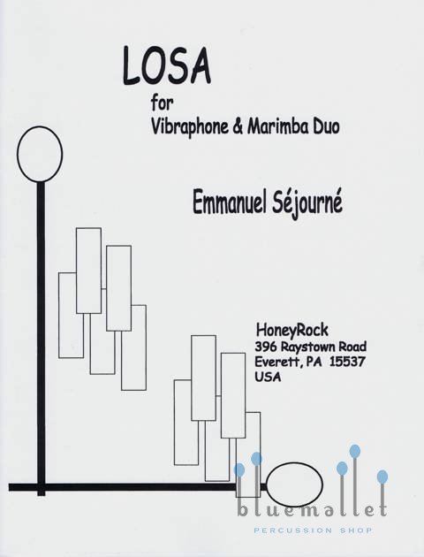 Sejourne , Emmanuel - Losa for Vibraphone & Marimba Duo (スコア・パート譜セット)