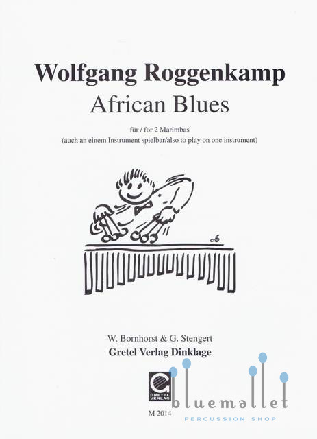 Roggenkamp , Wolfgang - African Blues for Marimba Duo (スコア2冊セット)