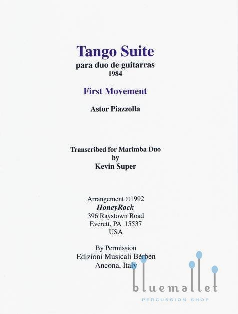 Piazzolla , Astor - Tango Suite Movement 1 para Duo de Guitarras (スコア・パート譜セット)