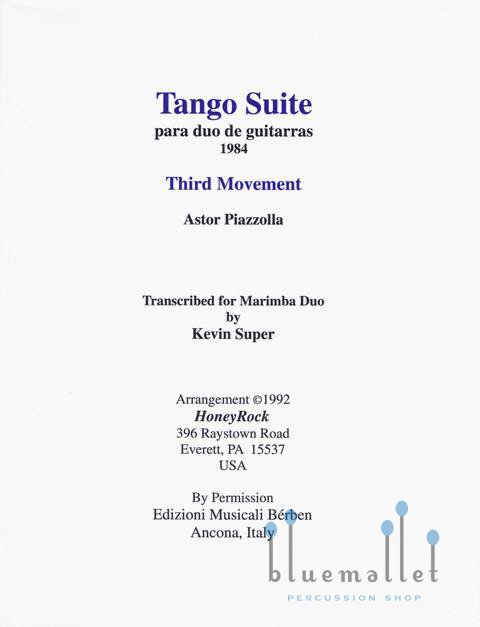 Piazzolla , Astor - Tango Suite Movement 3 para Duo de Guitarras (スコア・パート譜セット)