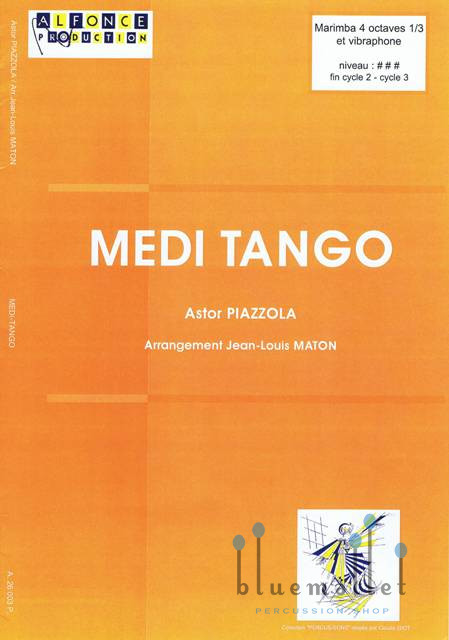 Piazzolla , Astor - Medi Tango  (arr. Jean-Louis Maton) (スコア・パート譜セット)