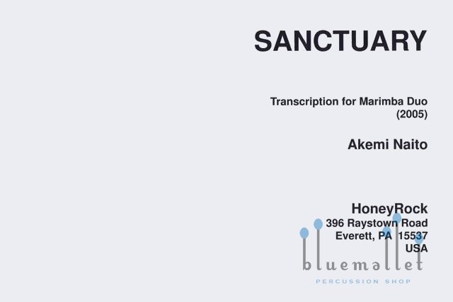Naito , Akemi - Sanctuary Transcription for Marimba Duo (スコア2冊セット)