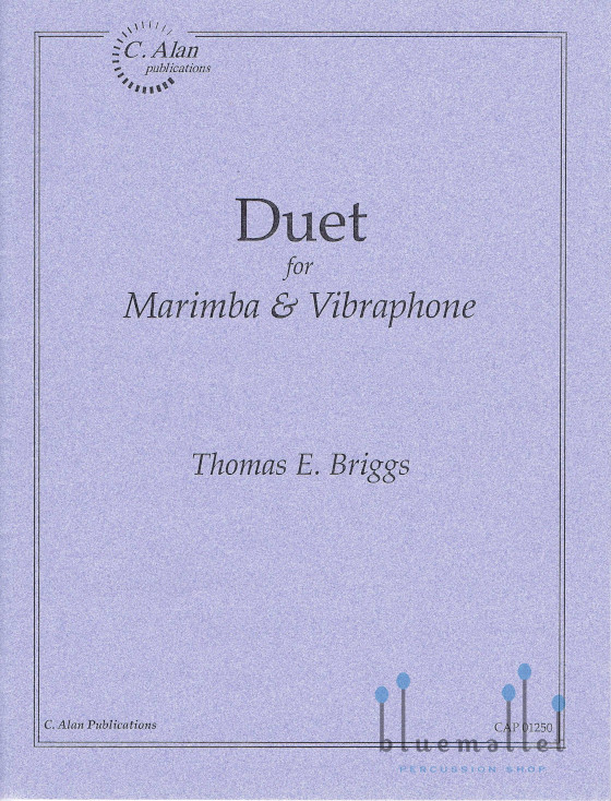 Briggs , Thomas E. - Duet for Marimba & Vibraphone (スコアのみ2部セット)