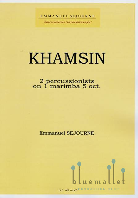 Sejourne , Emmanuel - Khamsin (スコア・パート譜セット)