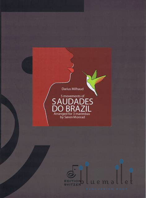 Milhaud , Milhaud - Saudades do Brazil (arr. Soren Monrad) (スコア・パート譜セット)