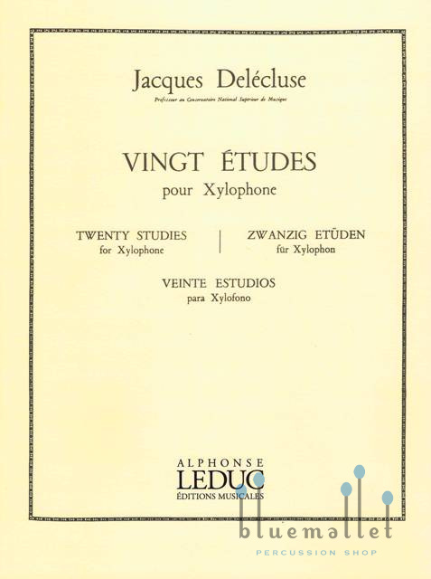 Delecluse , Jacques - Vingt Etudes pour Xylophone