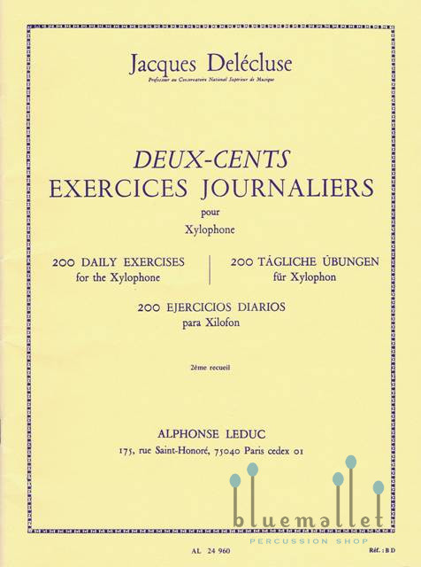 Delecluse , Jacques - 200 Exercices pour Xylophone 2
