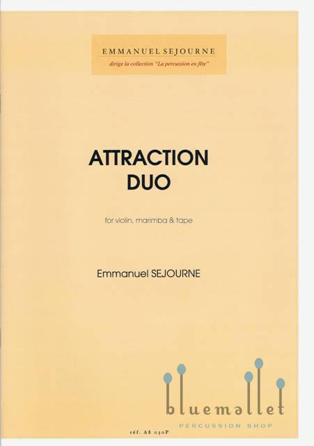 Sejourne , Emmanuel - Attraction Duo (伴奏CD付 / スコア・パート譜セット)
