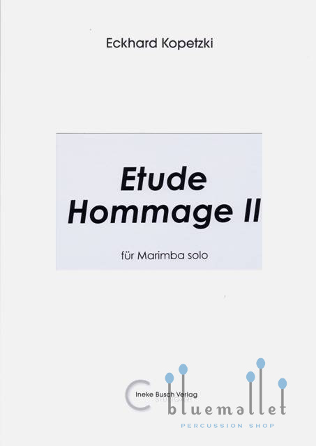 Kopetzki , Eckhard - Etude Hommage II  fur Marimba Solo