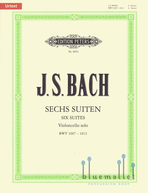 Bach , Johann Sebastian - Sechs Suiten fur Violoncello solo (pub. by Peters / ed. by Paul Rubardt)