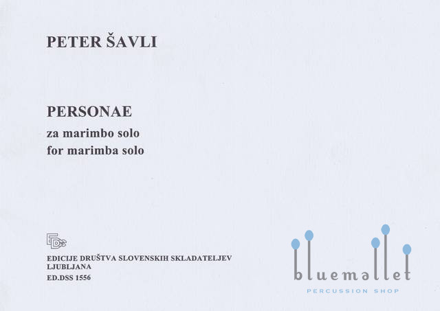 Savli , Peter - Personae for Marimba Solo