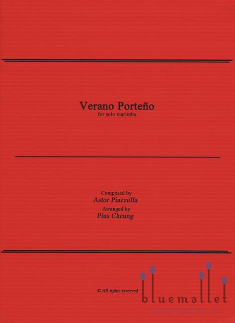 Piazzolla , Astor - Verano Porteno for Solo Marimba (arr. Pius Cheung)