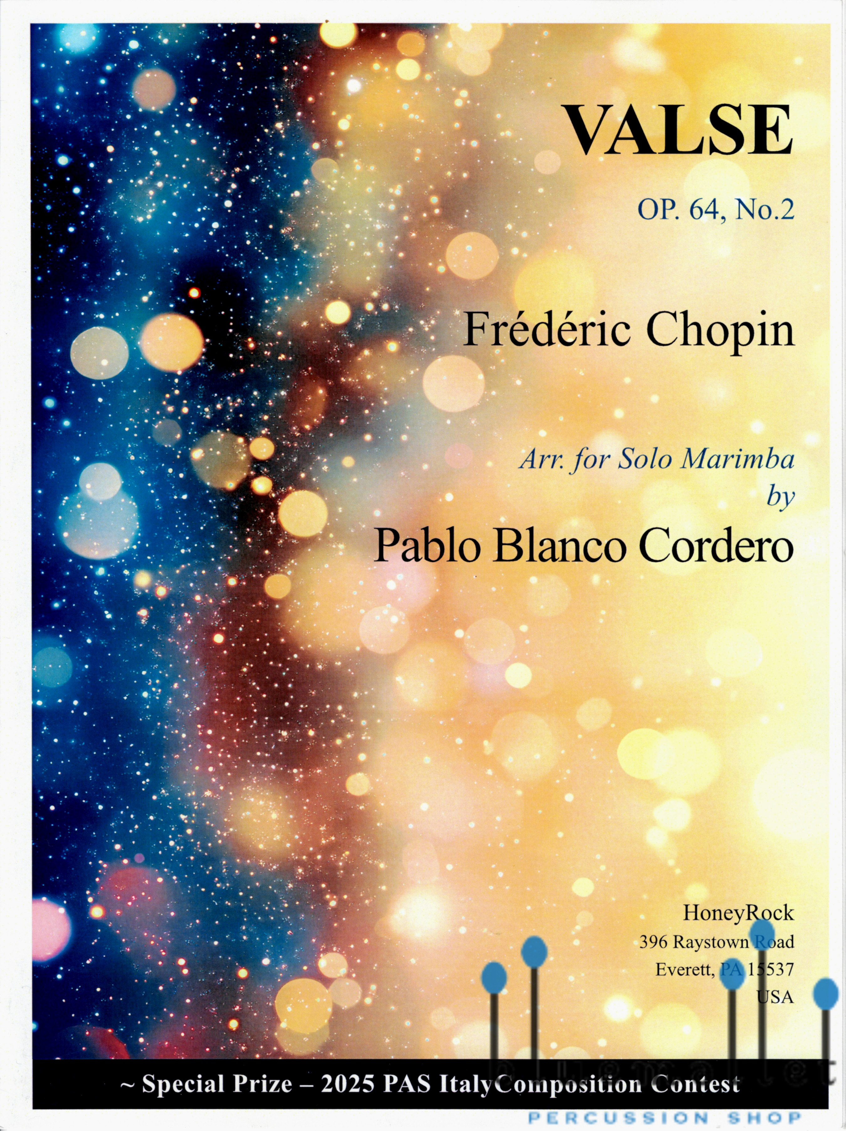 Chopin , Frederic - Valse op.64,No.2 for Solo Marimba (arr. Pablo Blanco Cordero)