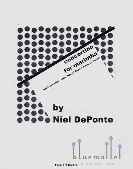 De Ponte , Niel - Concertino for Marimba (ピアノ伴奏版 / スコア・パート譜セット)