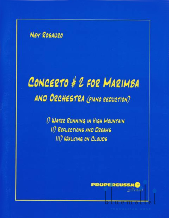Rosauro , Ney - Concerto No.2 for Marimba and Orchestra (ピアノ伴奏版 / スコア・パート譜セット)
