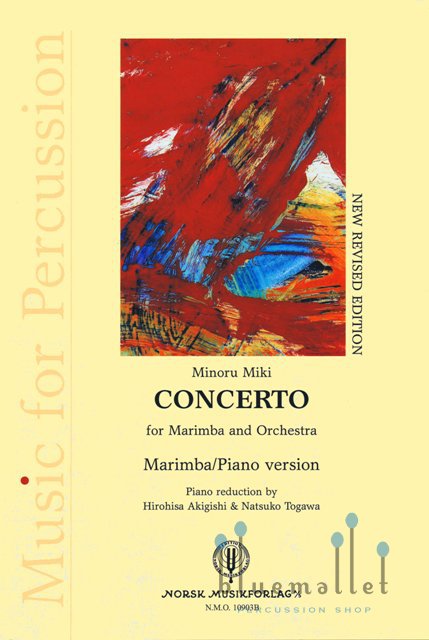 Miki , Minoru - Concerto for Marimba and Orchestra (ピアノ伴奏版 / スコア・パート譜セット)
