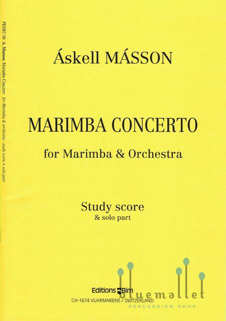 Masson , Askell - Marimba Concerto for Marimba and Orchestra (オーケストラ伴奏版 / スコアのみ)