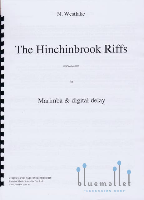 Westlake , Nigel - The Hinchinbrook Riffs for Marimba & Digital Delay