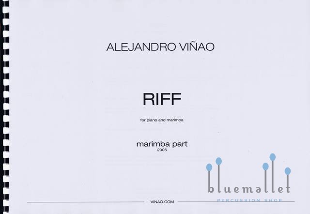 Vinao , Alejandro - Riff for Piano and Marimba (パート譜のみ)