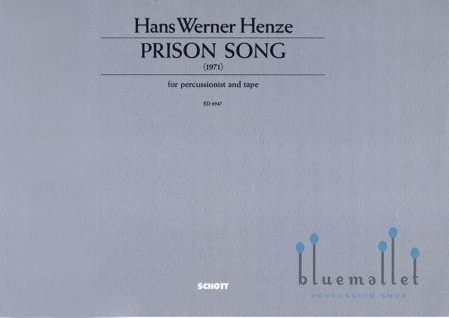 Henze , Hans Werner - Prison Song for Percussionist and Tape